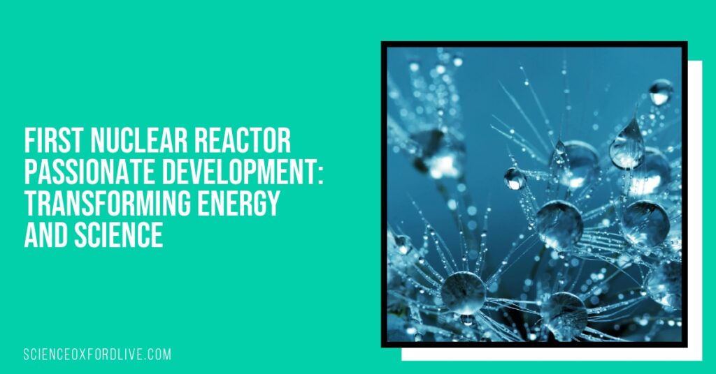 First Nuclear Reactor Passionate Development: Transforming Energy and Science