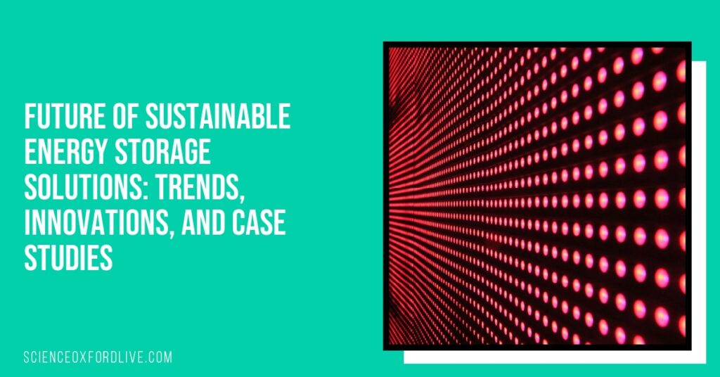 Future of Sustainable Energy Storage Solutions: Trends, Innovations, and Case Studies