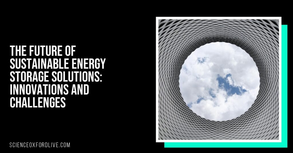 The Future of Sustainable Energy Storage Solutions: Innovations and Challenges